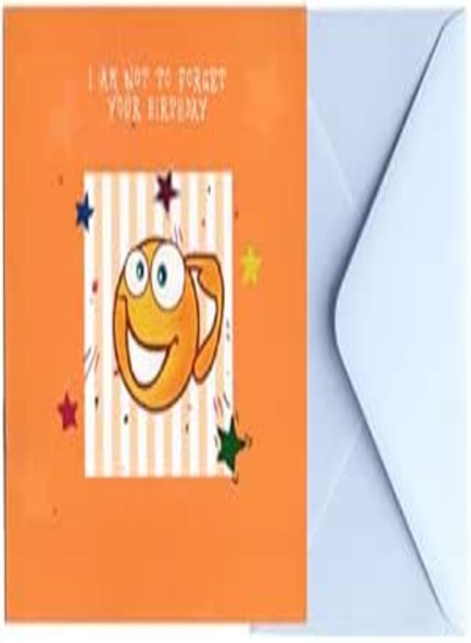 I AM NOT TO FORGET YOUR Birthday invitation card (25x25).